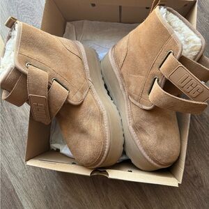 UGG NEUMEL PLATFORM Chestnut Suede Ankle Boots US 8.